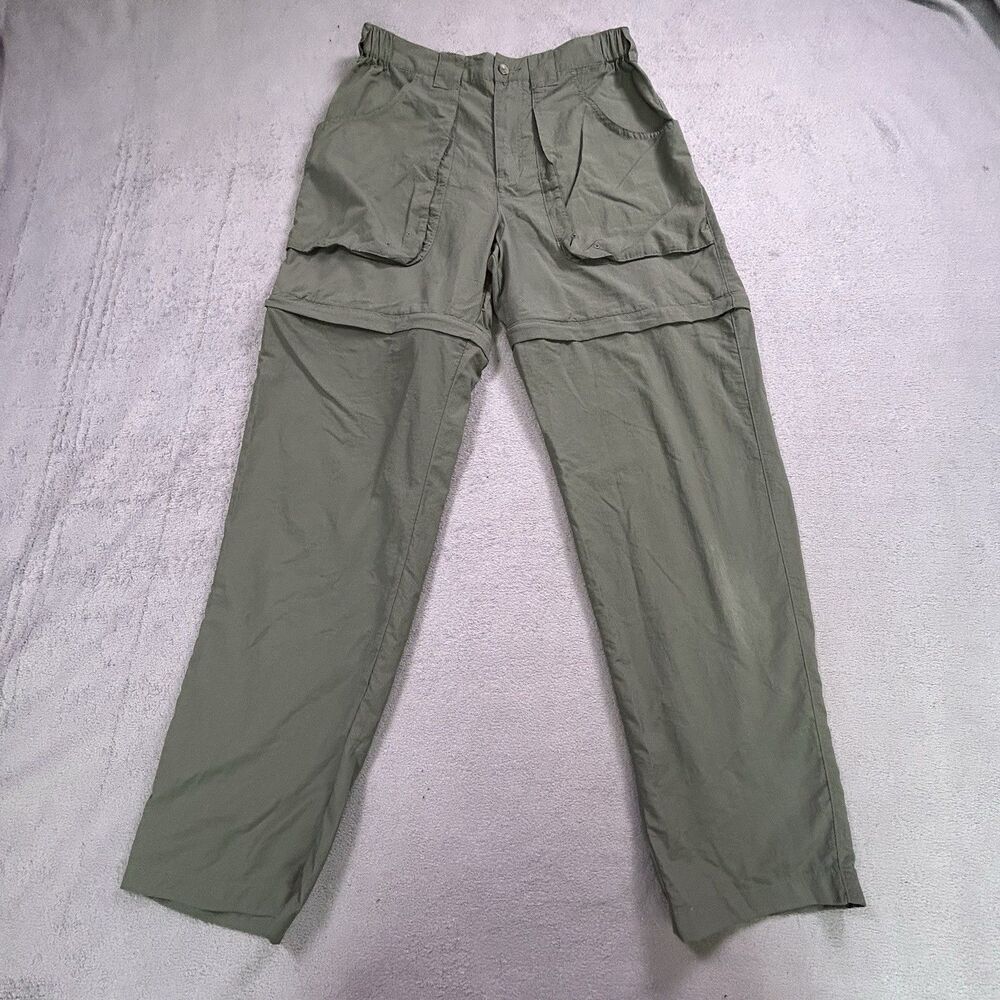 Cabelas Outdoors Convertible Cargo Pants Mens M 32x31 Green Hiking Gorpcore